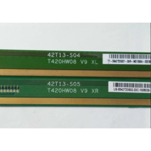 2PCS/Lot T420HW08 V9 XL/XR 42T13-S04 42T13-S05