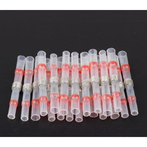 20PCS Heat Shrink Butt Wire Connectors Waterproof Tinned Copper Solder Seal Terminals Kit Set