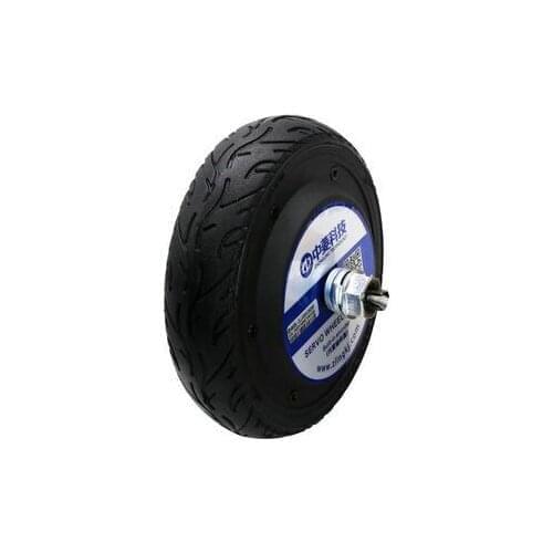 6.5 inch DC24V400rpm5N.M hub servo motor,1024 photoelectric encoder,robot AGV logistics small wheel,output shaft,driver optional