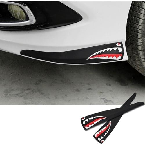 NEW-2PCS Car Anti-Collision Strip Bumper Corner Guard Scratch Strip Bumper Protector Universal