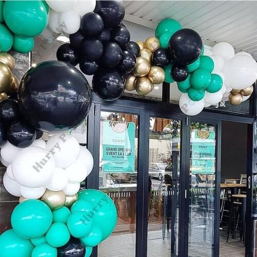 100Pcs Diy Wedding Party Decoration Balloon Garland Arch Kit Black White Tiffany Blue Latex Balloon Adult Birthday Backdrop