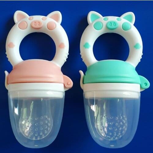 Baby Pacifier Feeder Soother Cartoon Animal Nipple Holder Newborn Fruit food Pacifier Tetine Silicona Chupetero Nipple