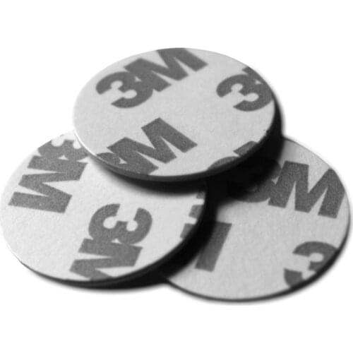 EM4305 Rewritable RFID Sticker 125KHz Writable T5577 Dia 25mm Round PVC ID Card Low Frequency Proximity Coin Disc Tag