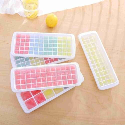 Ice Cube Mold With Lid Household Ice Tray Ice Hockey Food Box Ice Personality Ice Cube Small Complementary Box A6U3