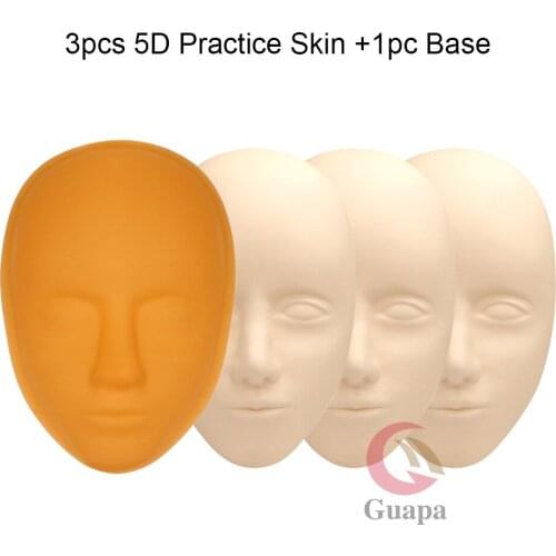 5D Face Makeup Practice Head Eyebrow Lip Tattoo Permanent Makeup Practice Mannequin Tattooist Skin Tattoo Training Head