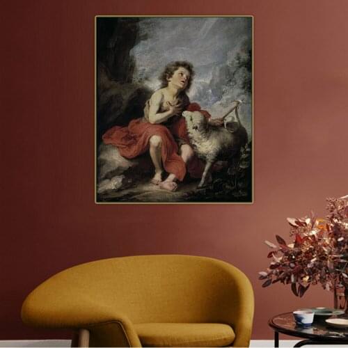 Holover Murillo"San Juan"Western Art Decor Poster Canvas Oil Painting Artwork Wall Art Aesthetic Home Room Decoration