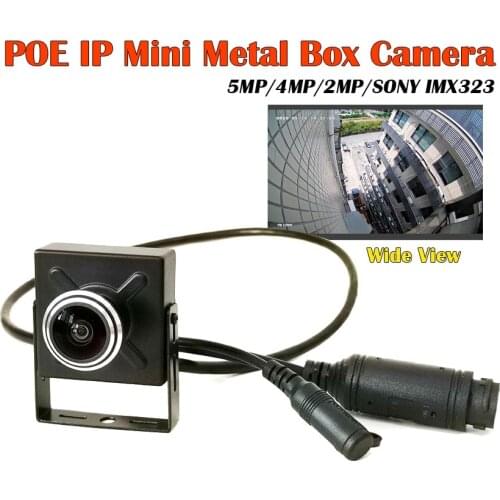 HD 5MP/4MP/2MP POE IP Camera Sony323+V100 Fish Eye 1.8mm Lens Wide View Onvif P2P IP Network Camera POE metal Indoor cam xmeye
