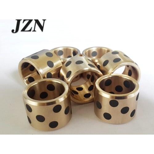 JDB inlaid graphite copper sleeve / oil-free bushings / self-lubricating oil bearing / copper sleeve diameter 5/6/8/10