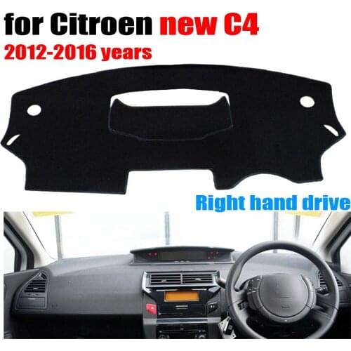 Car dashboard cover mat for Citroen new C4 2012-2016 years Right hand drive dashmat pad dash covers dashboard accessories