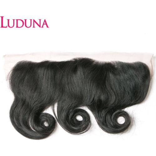 Luduna Lace Frontal Loose Wave Lace Frontal Closure Human Hair Frontal Ear To Ear Lace Frontal Closure Brazilian Remy Frontal