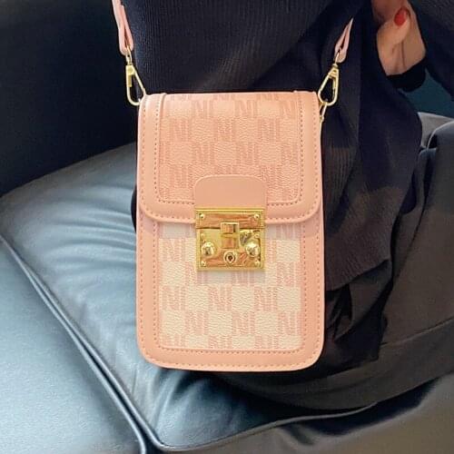 Mini Pink Crossbody Bags for Women 2021 High Quality Pu Leather Shoulder Bag Fashion Phone Bag Female Designer Messenger Handbag