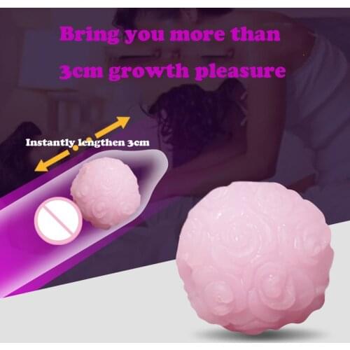 Soft Bead Vibrator Enlargement Exercise Delay Stimulate Shock Masturbation Penis Massager Adult Fun Products For Man Sex Toys