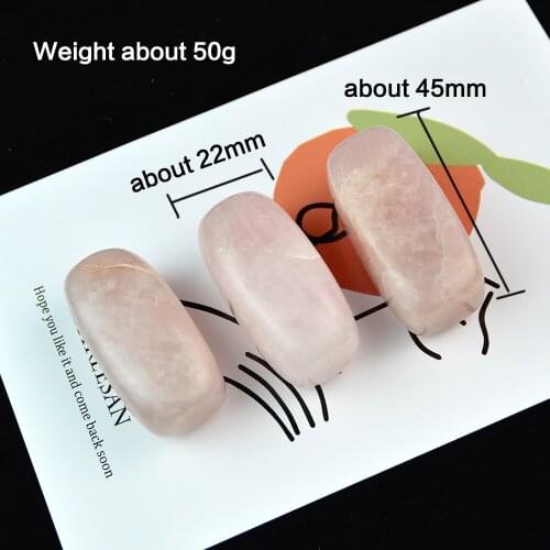 50g 1pcs Natural Polished Rose Quartz Crystal Tumbled Gravel Stone Tumbled Healing Crystal Stones tank fish home decoration