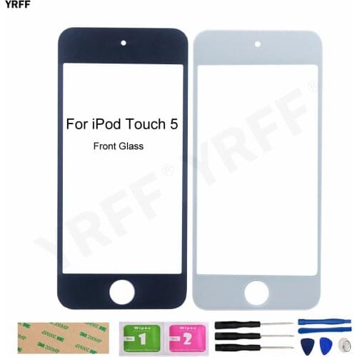 For iPod Touch 5 (No Touch Screen) Front Glass Panel Touch5 Outer Glass Cover Assembly Parts