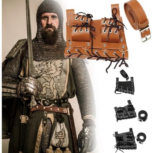 PU Leather Cutter Belt Backpack Hanger Holster Adult Men Cutting Belts Medieval Dancewear Cosplay Holder Cosplay Costume