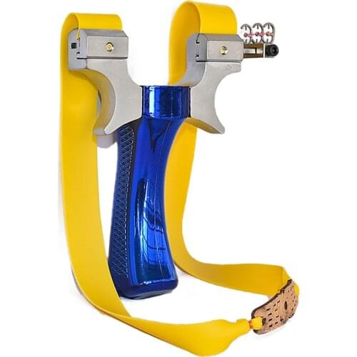 Big Power Flat Leather Slingshot High Precision Shooting Catapult Outdoor Hunting Professional Slingshots
