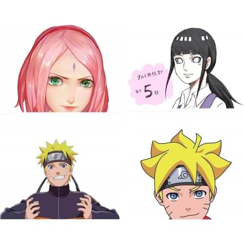 13cm X 12.5cm for Styles PK Gaara Kakashi Hinata Lee New Decal Vinyl Car Wrap Car Accessories Stickers Laptop Cell Phone