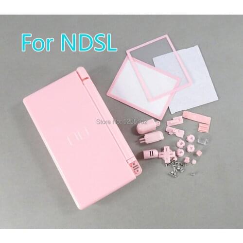 1set Full Housing Cover Case For NDSL Housing Case with Full Buttons for Nintendo DS Lite Transparent clear Shell Cover Case