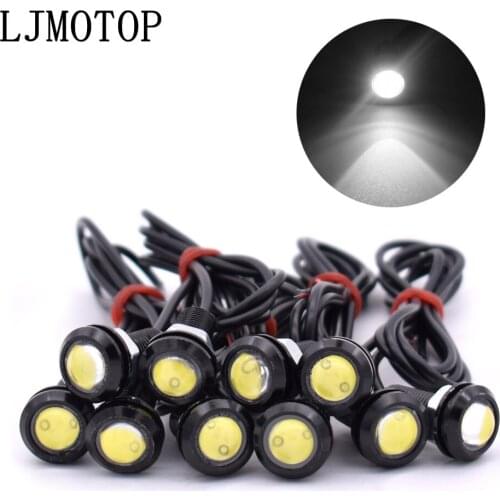 10 Piece Eagle Eye LED Reverse Backup Light DRL Daytime Running Light For Yamaha FZR400 BT1100 XJR400 MT07 MT09 MT10 FZ07