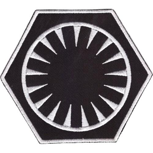 2019 hexagon Patches for Clothing Iron on Embroidery Sew Applique Cute Patch Fabric Badge Garment DIY Apparel Accessories