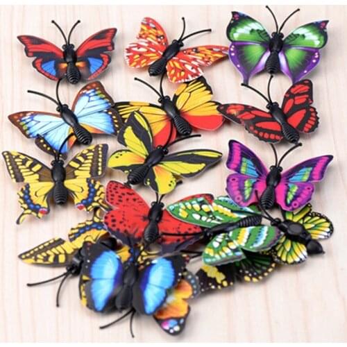 4 Pcs/set Cute Butterfly Fairy Garden Mini Gnomes Moss Terrariums Figurines For Garden Decoration Miniatures Crafts
