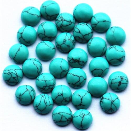 50pcs/lot Wholesale Free Shipping Fashion Hot Selling Top Quality Assorted Natural Stone Round Cabochon 8mm Stone Beads