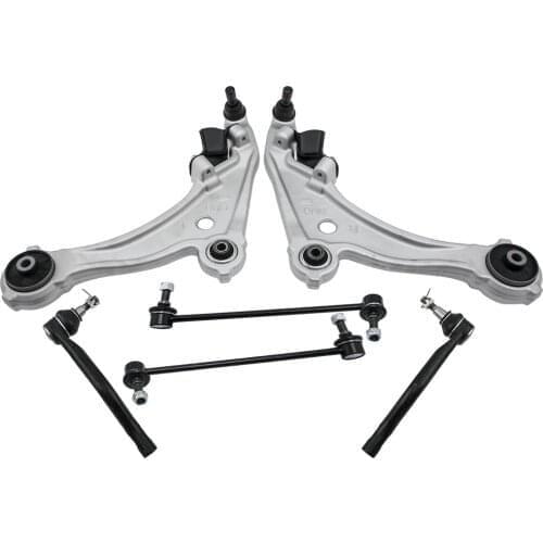 6X Front Lower Control Arm (L/R) Outer Tie Rod Sway Bar for NISSAN Maxima 2009 2010 2011 2012 2013 2014 Suspension Kit