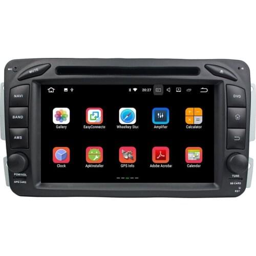 7" 2 Din PX6 Android 10.0 Car Radio For BENZ ML W163 CLK W209 Multimedia Player Audio 6 Core Stereo 1024*600 DVD Player DSP GPS