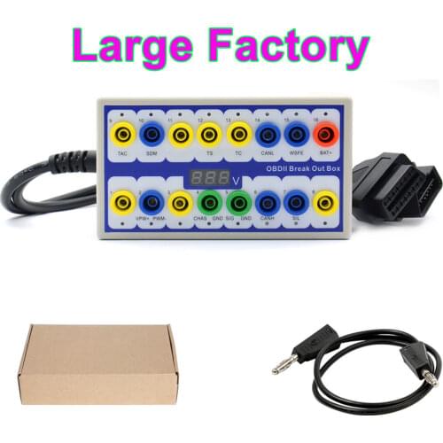Newly OBDII OBD2 Breakout Box Car OBD 2 Break Out Box Car Protocol Detector Auto Can Test Box Automotive Connector Car-detector