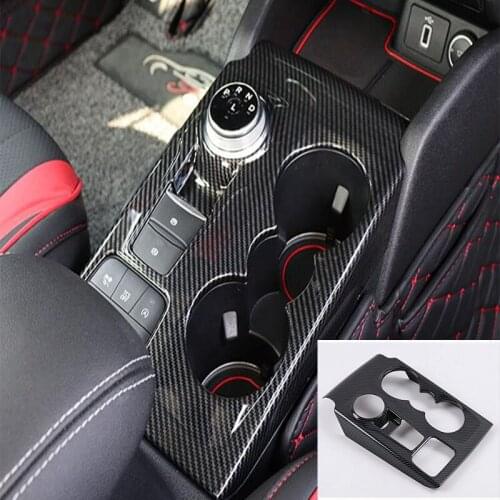 DNHFC Car gear panel decoration sequins carbon fiber style For Ford Focus 2019 MK4
