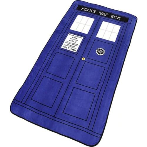 Home Textile Quilt Doctor Who Tardis Anime Blanket Sofa Flannel Fleece Fabric Throw Bedspread Cover Blanket Adult Children