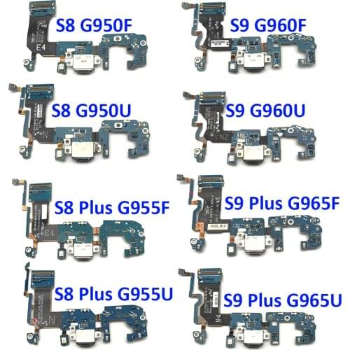 USB Connector Charge Port Flex For Samsung S6 S7 Edge S8 S9 Plus G920F G925F G930F G935F G950F G950U G960F G960U G965F G965U S10