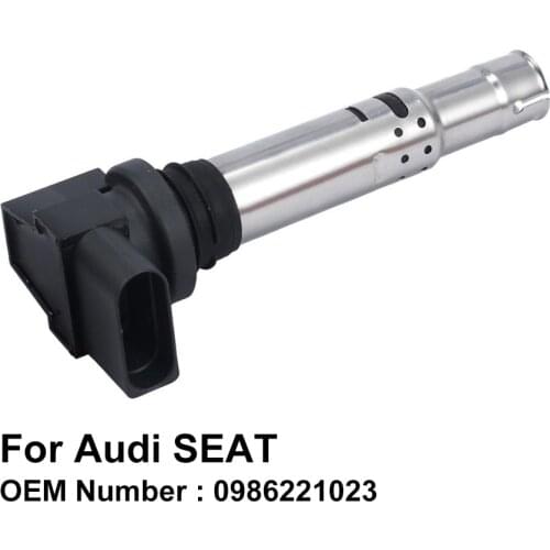 COWTOTAL Ignition Coil 0986221023 for Audi A1 A2 A3 SEAT Alhambra Altea XL Cordoba Ibiza VW Passat 036905715F ( Pack of 4 )