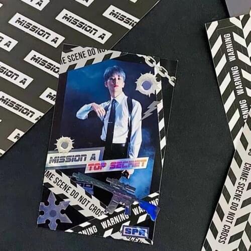 Korean Ins Vintage Personalized Striped Stickers DIY Scrapbooking Album Card Deco Stationery Decorative Sticker Aesthetics