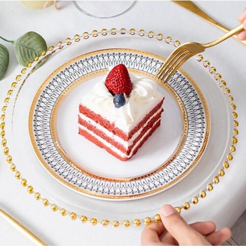 Creative Ceramic Phnom Penh Nordic Western-Style Western Dinner Plate Hotel Tableware Set Household Breakfast Fruits Dish 1PCS