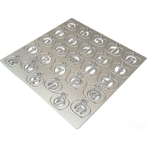 Halloween Pumpkin Letter Metal Cutting Dies Stencil DIY Scrapbooking Album Paper Card Template Mold Embossing Decor