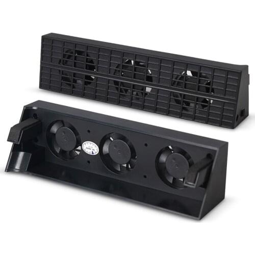 Cooling Fan Cooler Heat Exhauster Temperature Control For PS4 Slim Game Console