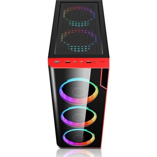 Professional manufacturer Core E5-2660 LED 16GB DDR4 HDD SSD GTX 1060 6GB system unit gaming pc desktop computer