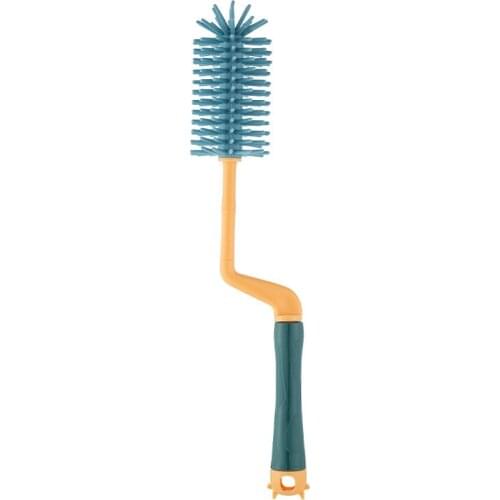 Silicone Bottle Brush 360 Degree Rotation Baby Pacifier Cup Nipple Cleaning Brushes Set Food Grade 2-piece Set