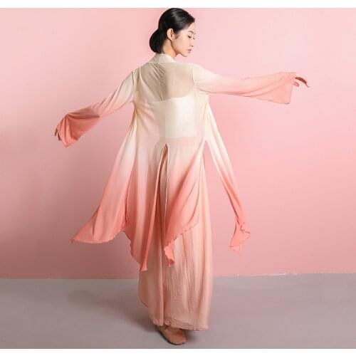 Chinese Classical Dance Tops For Women Folk Dance Wear Fairy Stage Costume Dancer Outfit Practice Wear Designer Clothes JL2224