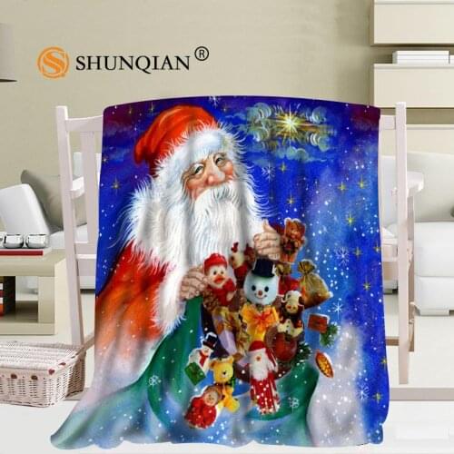 Custom Merry Christmas Blanket Soft DIY Your Picture Decoration Bedroom Size 56x80Inch,50X60Inch,40X50Inch A7.10