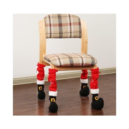 YOOAP Chair Foot Covers Christmas Decor For Home Christmas Table Decor Ornament 2020 Navidad Xmas Party Decor New Year Gift