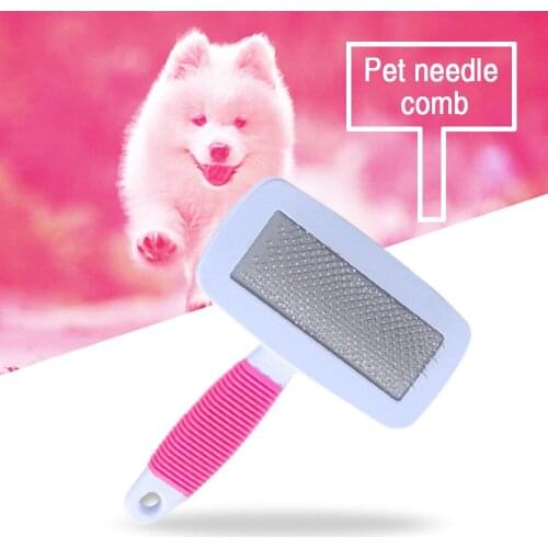 1pc Handle Shedding Pet Dog Cat Hair Brush Fur Grooming Trimmer Comb Pet Slicker Brush Cheap Pet Products Dog Accessories