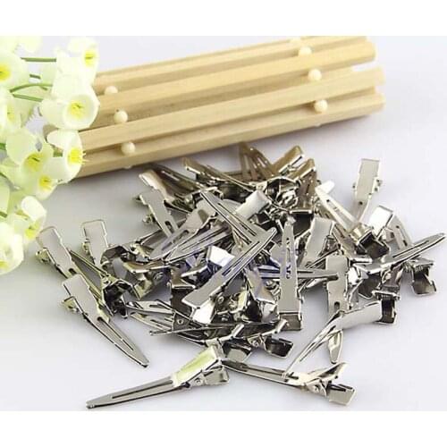 100pcs/lot Wholesale 45mm Single Prong Alligator Clips For Hair Bows Boutique Hair Clips Hairpins Kids Girls Hair Accessories