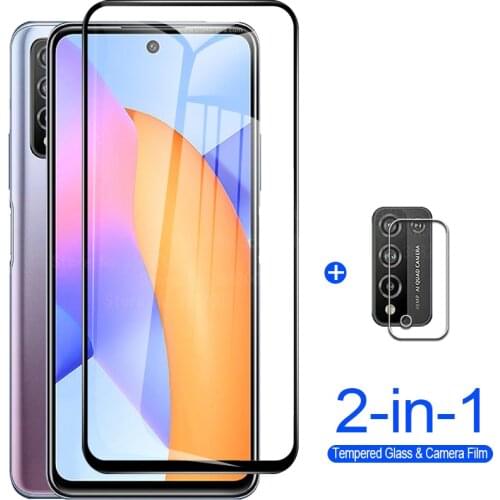 2 in 1 Camera Protective Glass For Huawei honor 10x lite 10 9 c 8 a 20 s 30 i 9x lite 20 pro 8x max 9a 20e Screen Protector Film