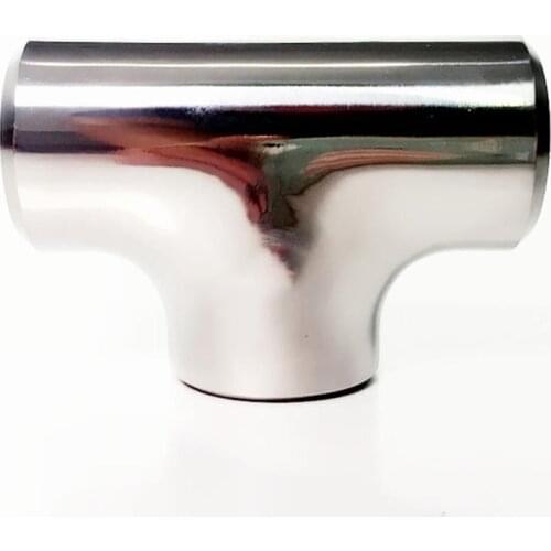 25mm 1" Pipe OD Butt Thicken 3mm Tee 3 Way Splitter SUS 304 Stainless Steel Sanitary Fitting Spliter Homebrew Beer Wine