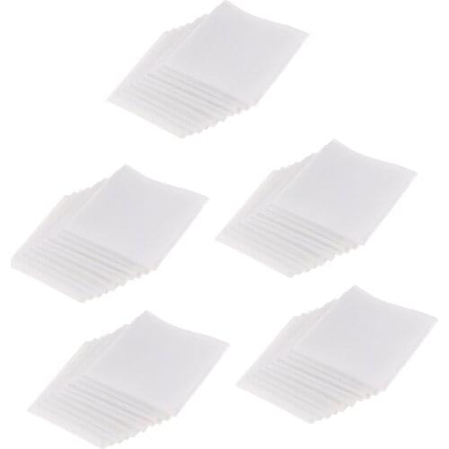 50Pcs Unisex Handkerchiefs White Washable Hanky Set Vintage Towel