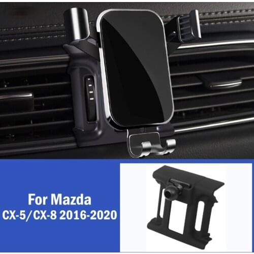 Car Mobile Phone Holder Air Vent GPS Mounts Stand Gravity Navigation Bracket For Mazda CX5 CX8 CX 5 8 2016-2020 Car Accessories