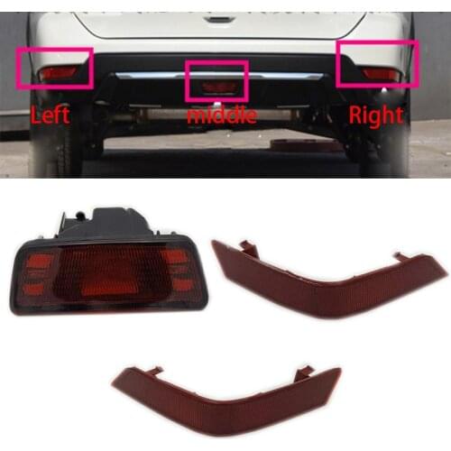 Free shipping Car rear bumper fog lamp Tail Brake Reflector Lights For nissan X-Trail XTrail T32 2017 2018