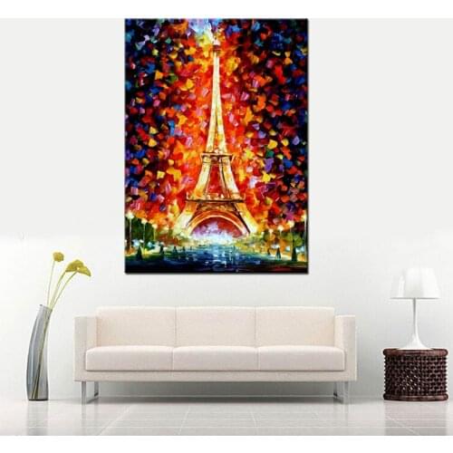 Large Size Hand Painted Abstract Color Tree Landscape Oil Painting On Canvas Wall Picture Living Room Bedroom Office Home Decor